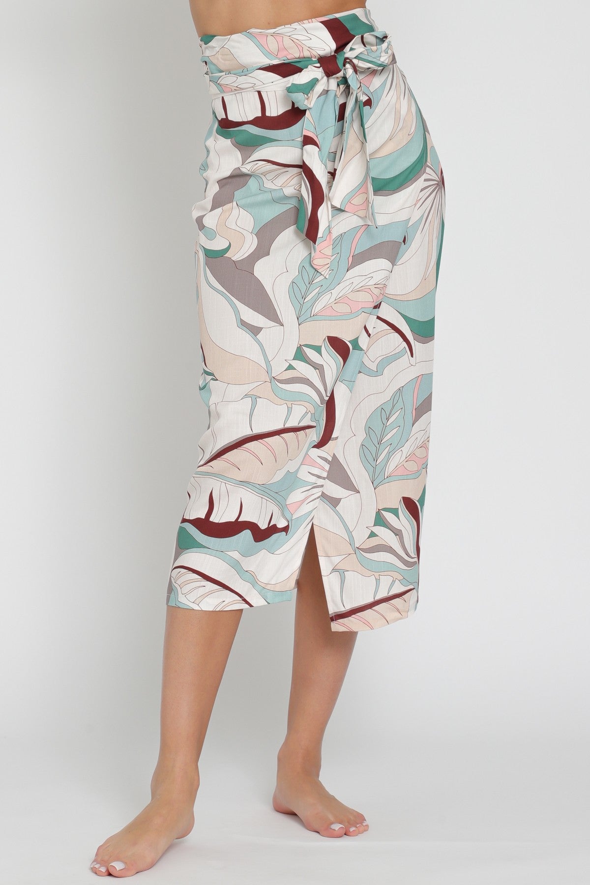 High Waisted Wrap Skirt