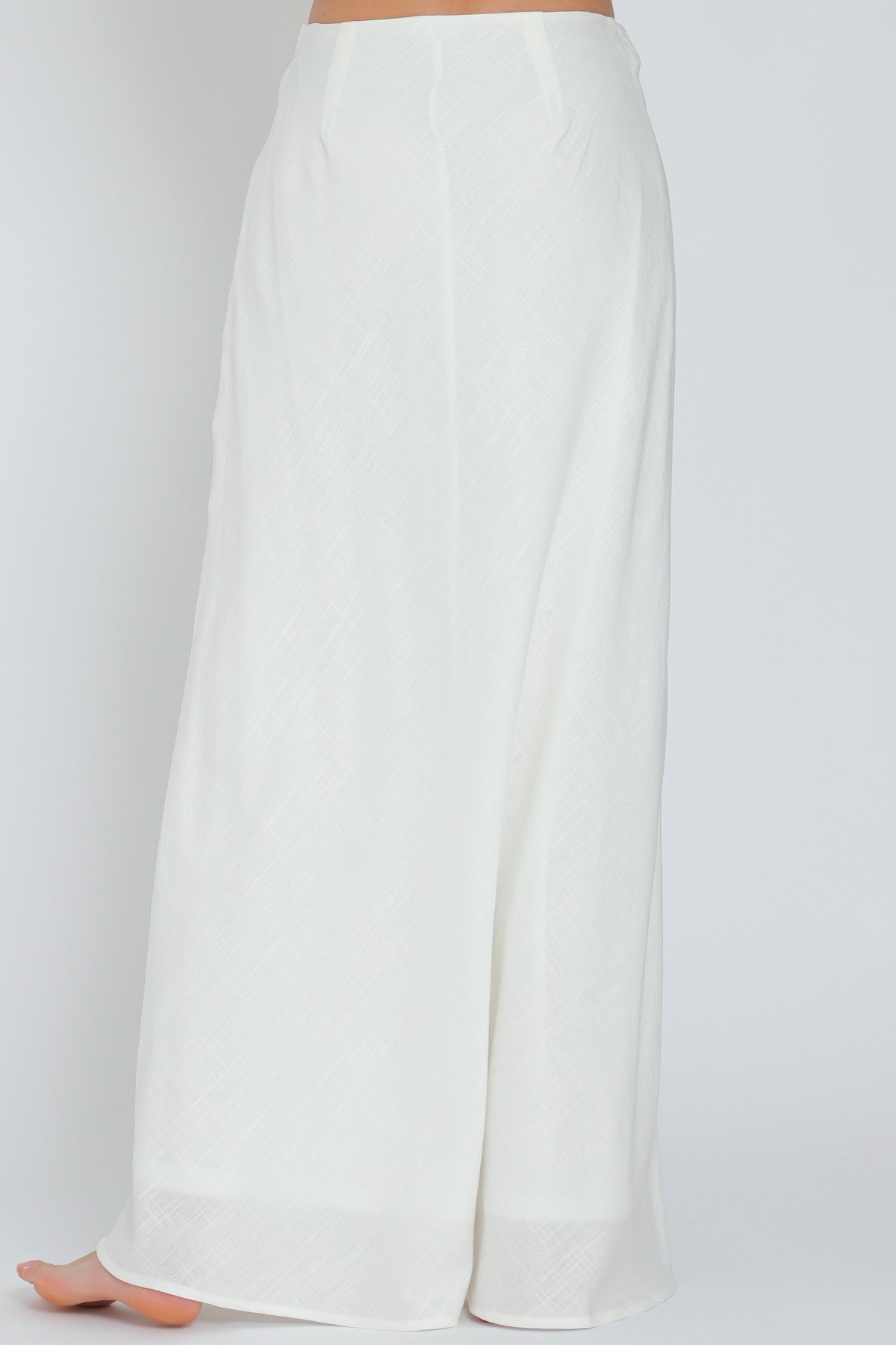 High Waisted Linen Maxi Skirt