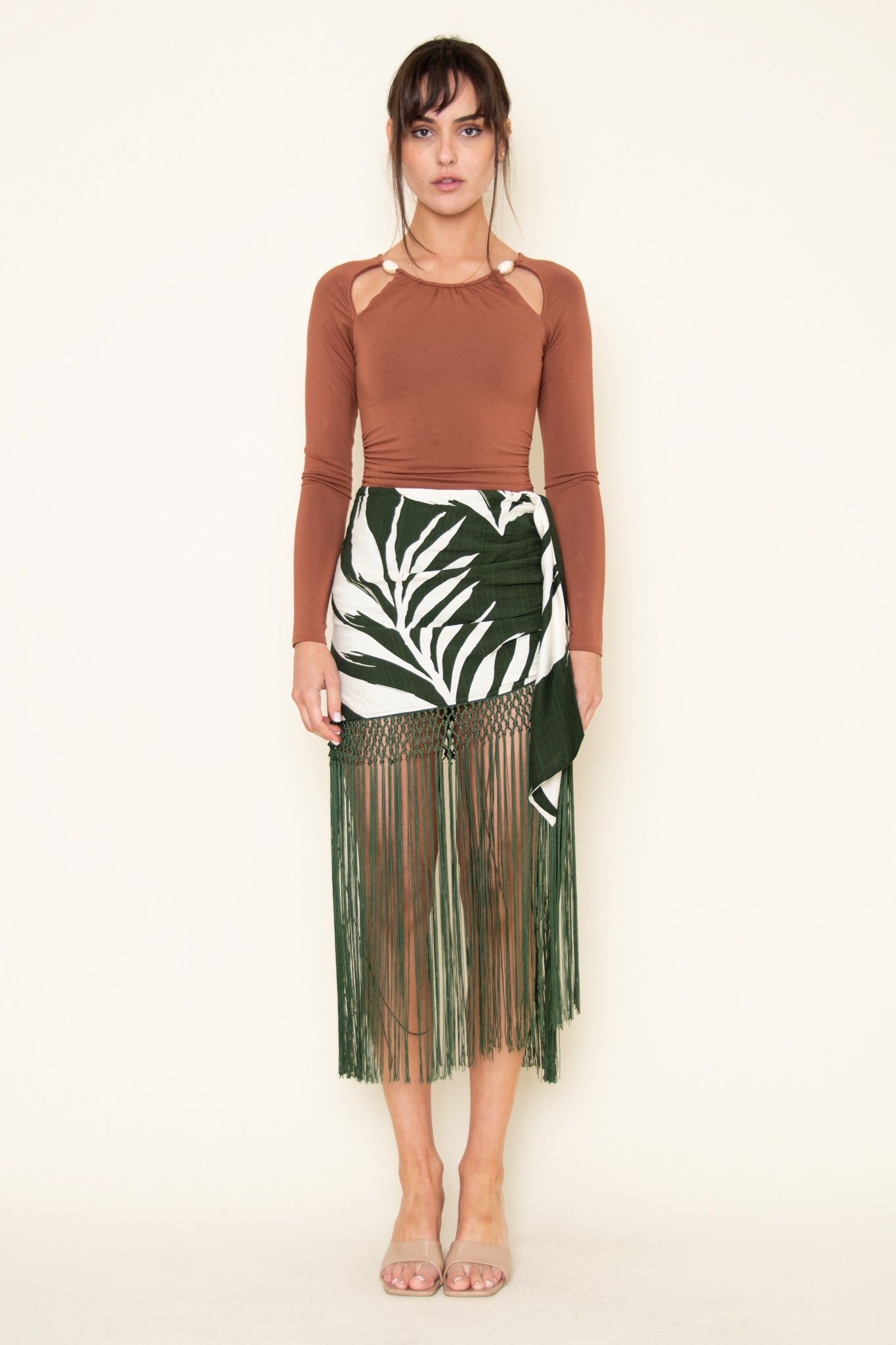 Johanna Tropic Fringe Skirt
