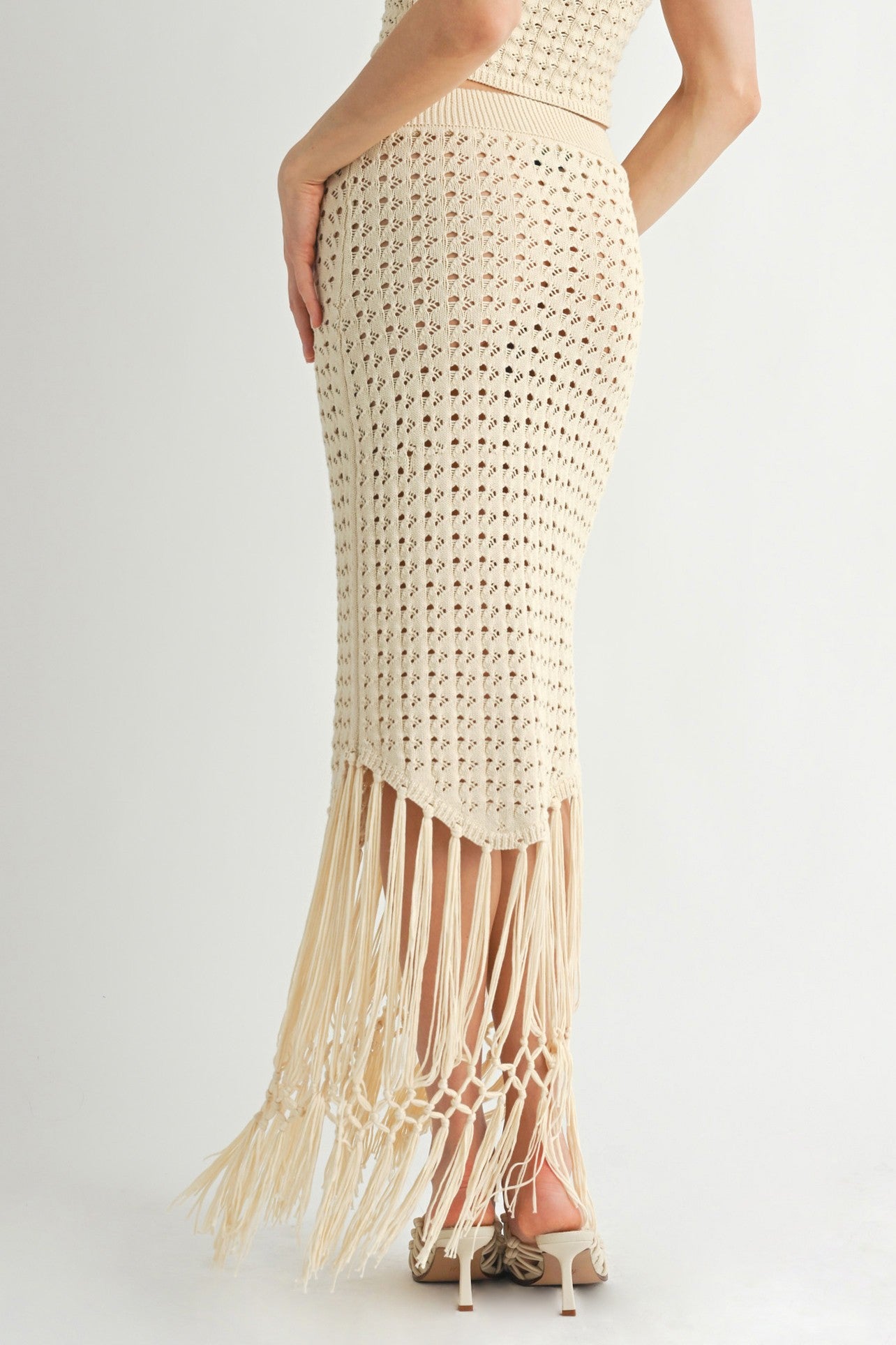 Tassled Crochet Skirt + Top