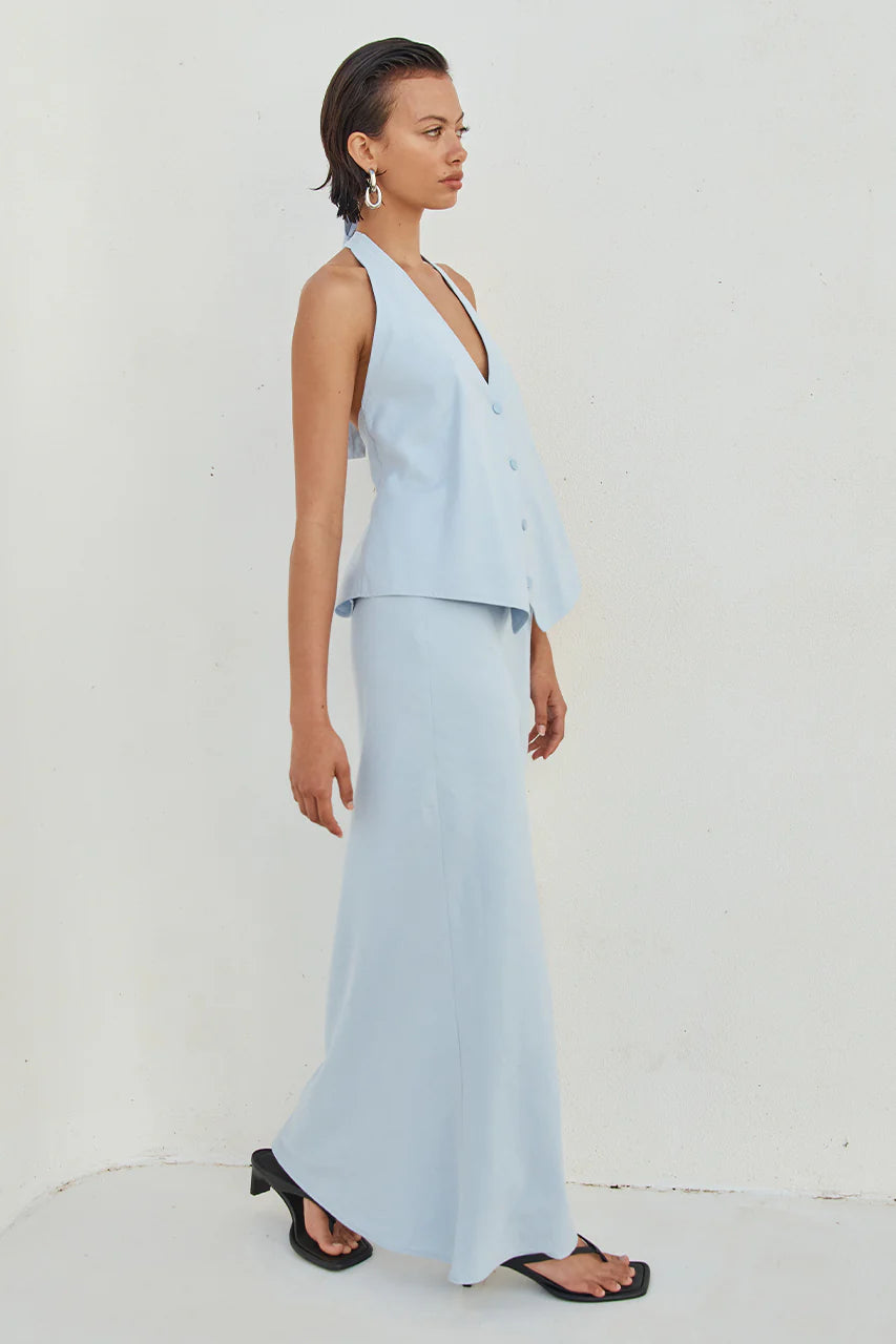 Brioni Linen Maxi Skirt