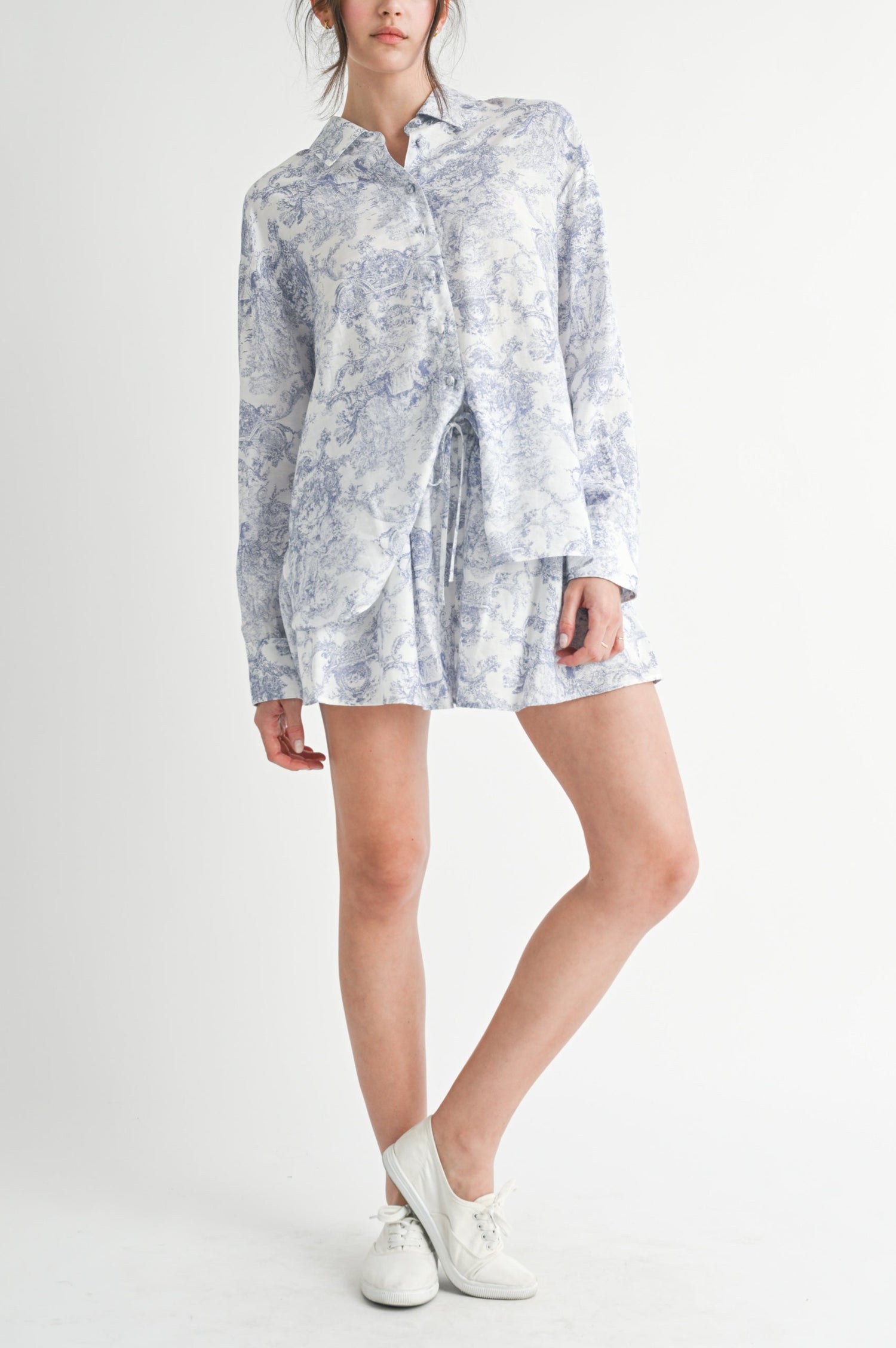 Iva Print Shirt + Short Set