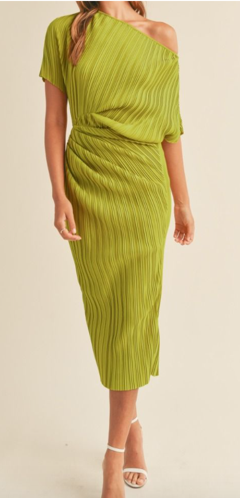 Aya Pleated Dress