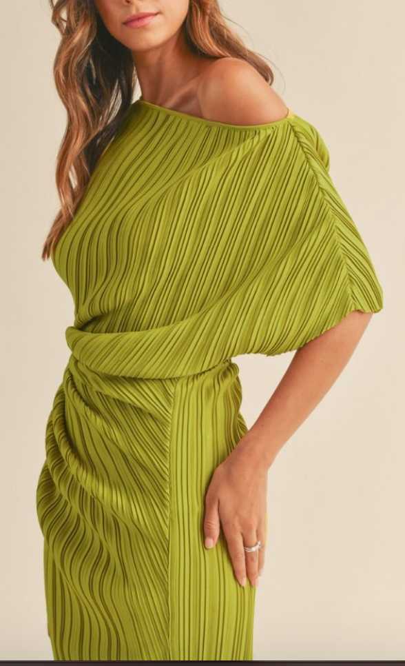 Aya Pleated Dress