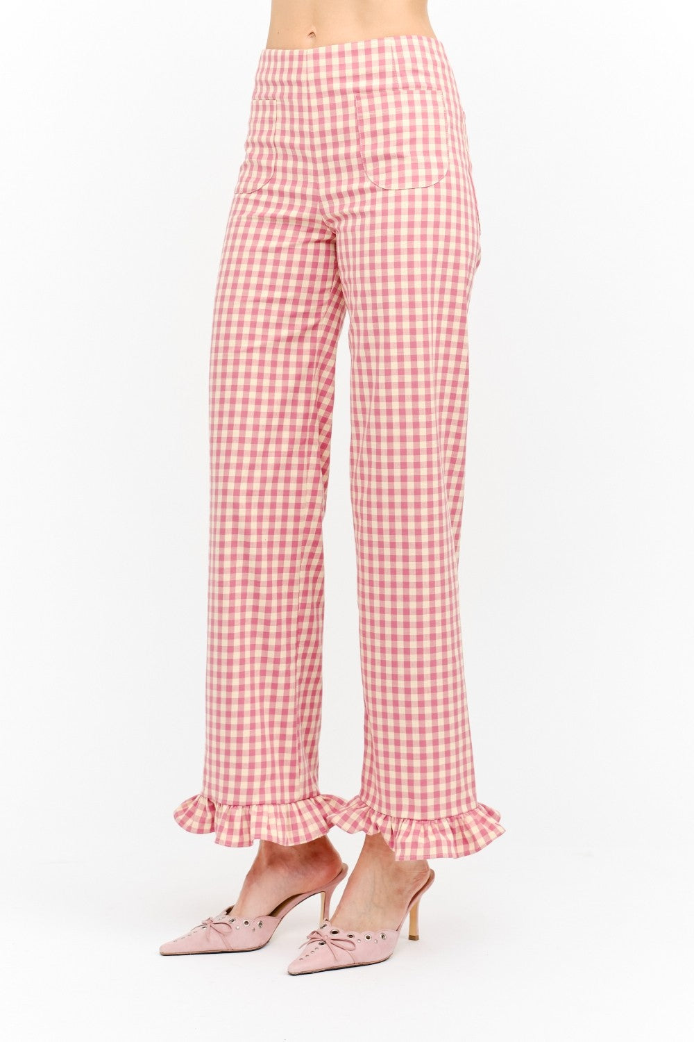 Paloma Gingham Ruffle Pant
