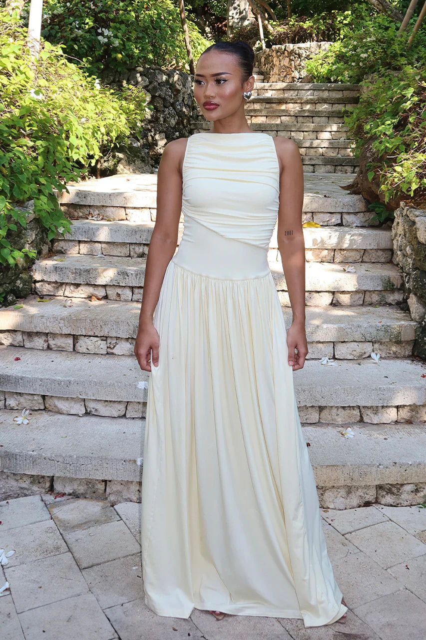 Nalla Maxi Dress Butter Yellow