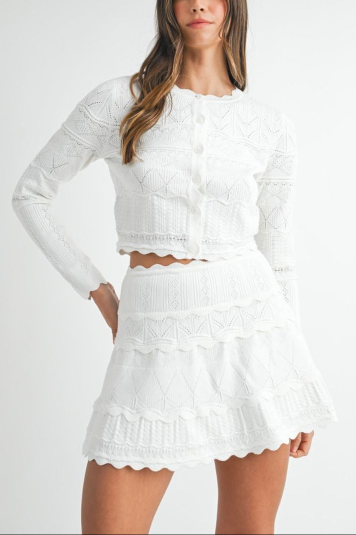 Clara Cardigan + Skirt