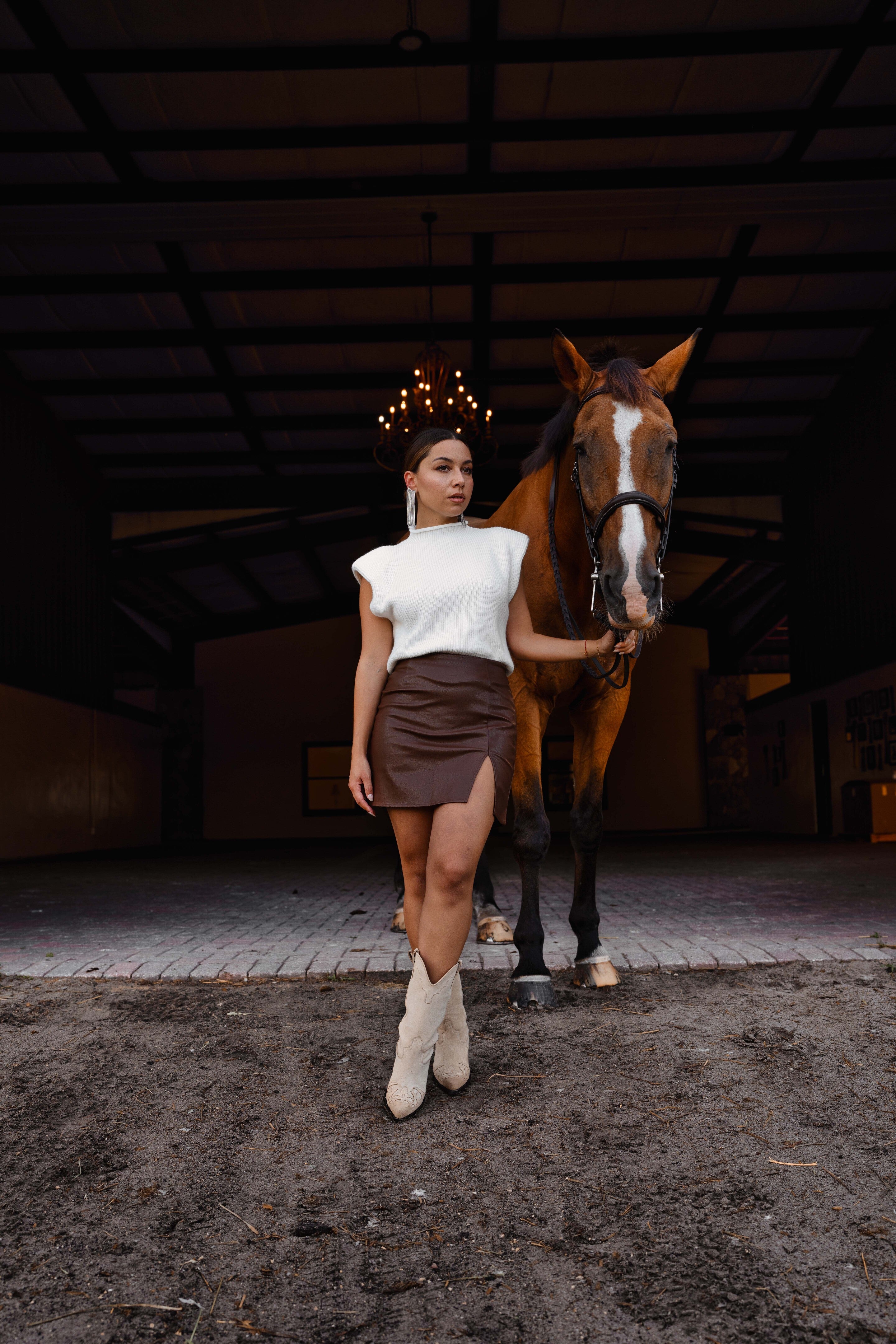 Tessa Faux Leather Skirt