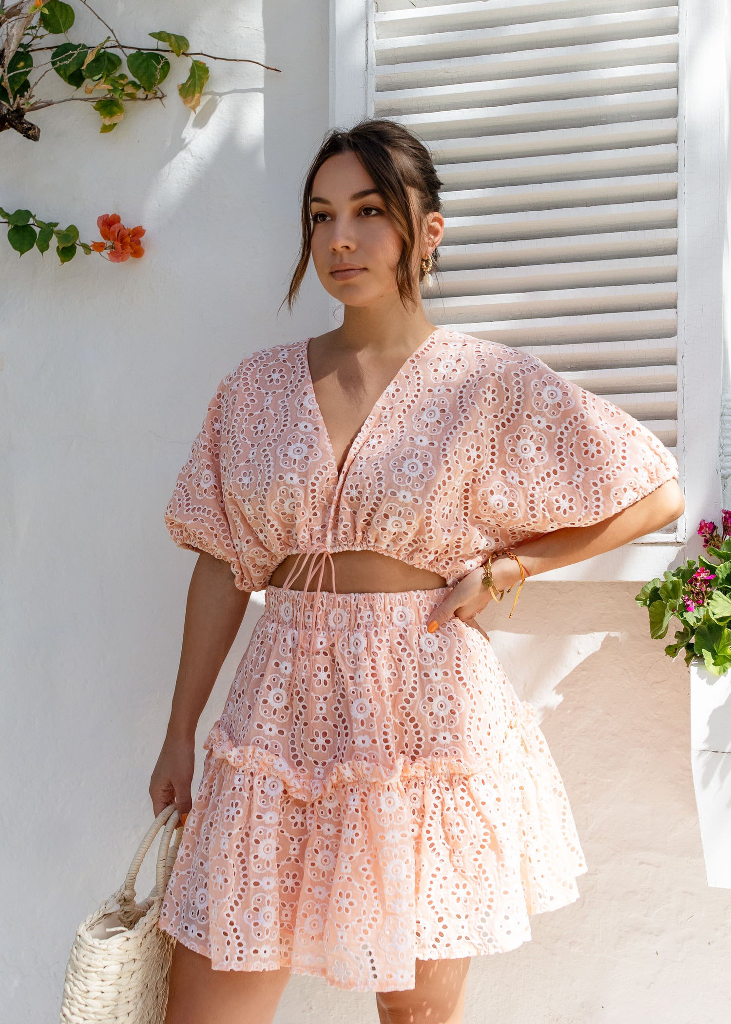 Aegina Eyelet Dress