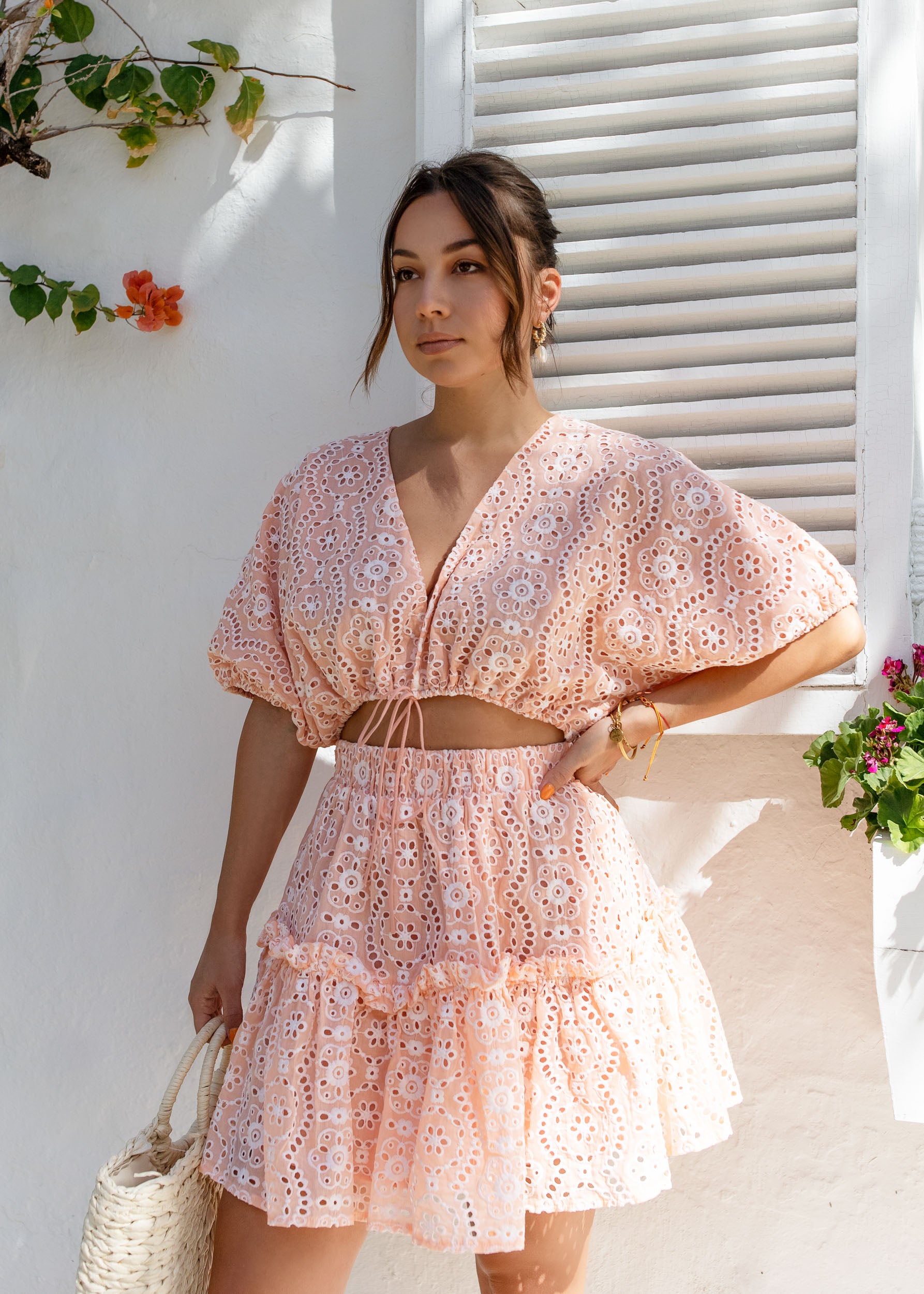 Aegina Eyelet Dress