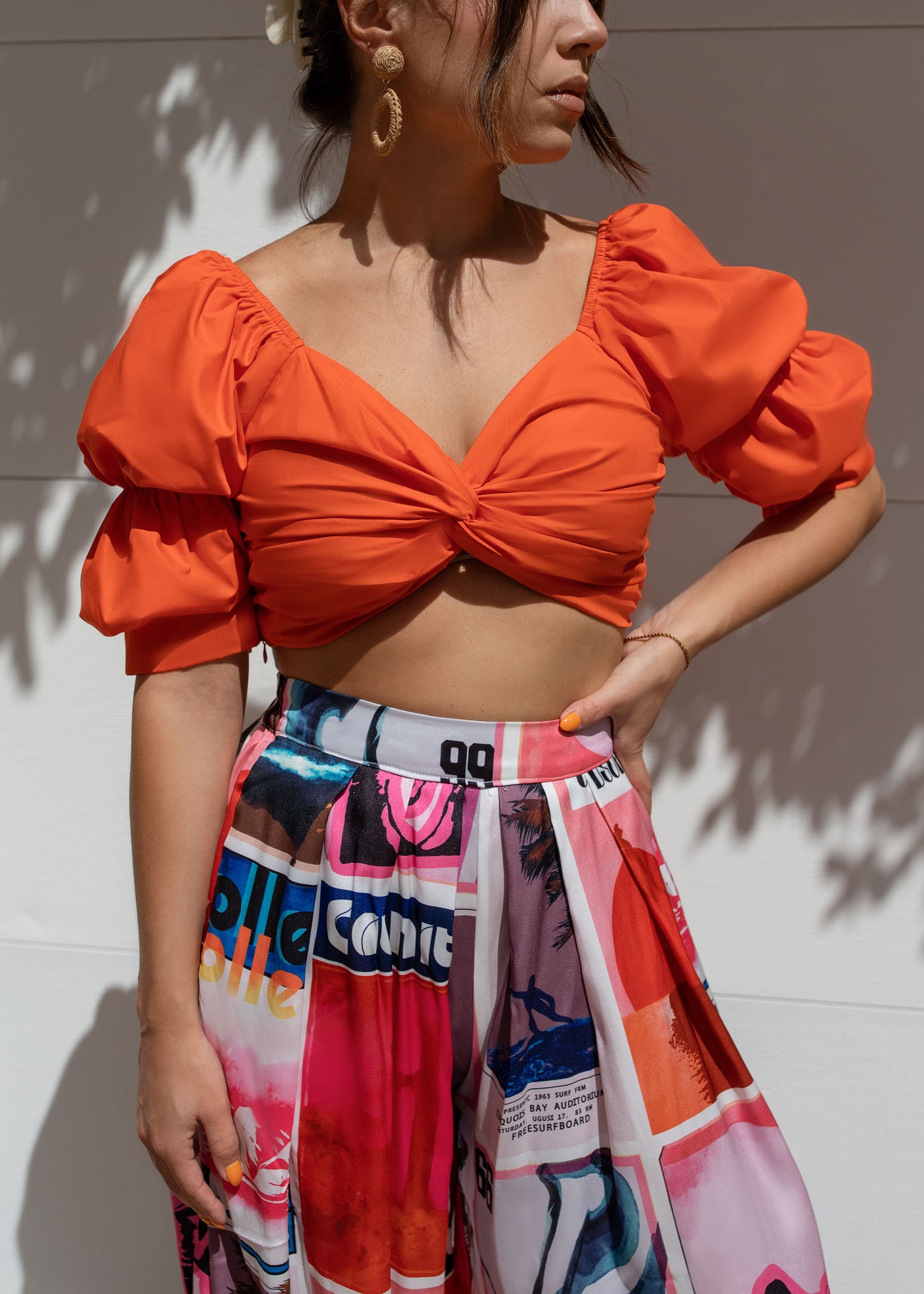 Cabana Puff Sleeve Top