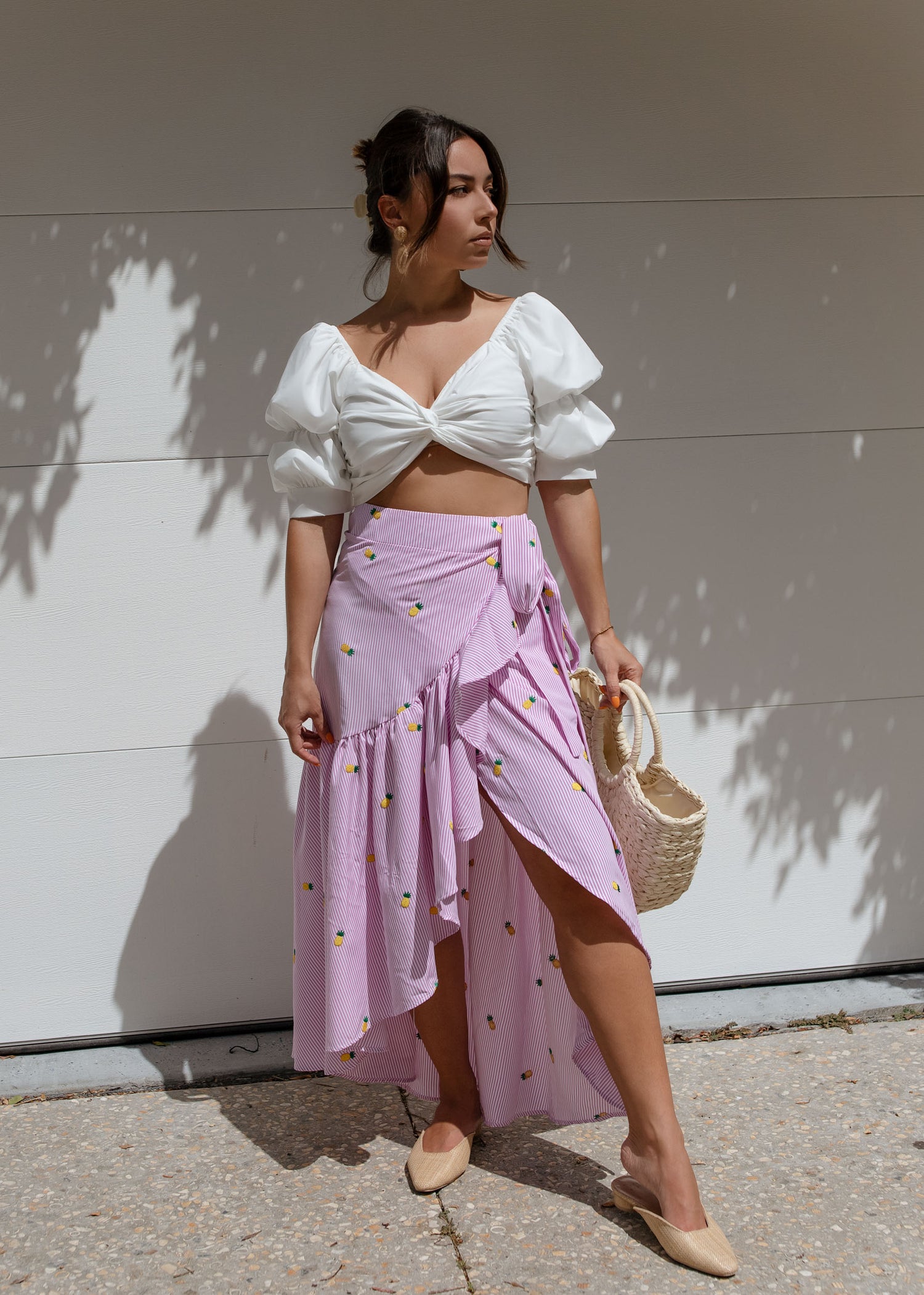 Cabana Puff Sleeve Top