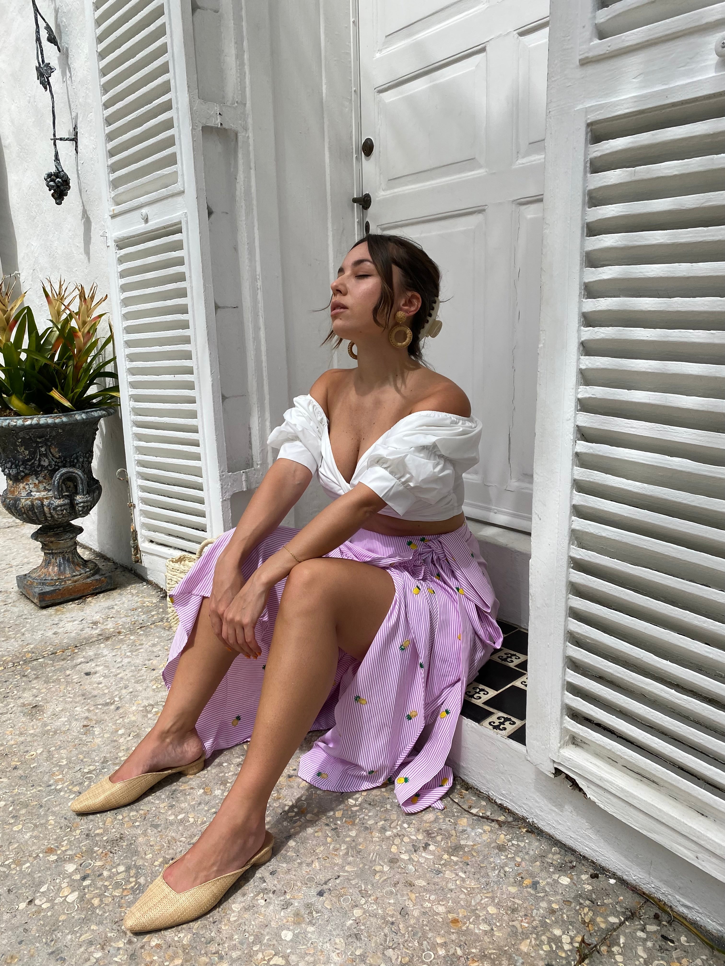 Cabana Puff Sleeve Top