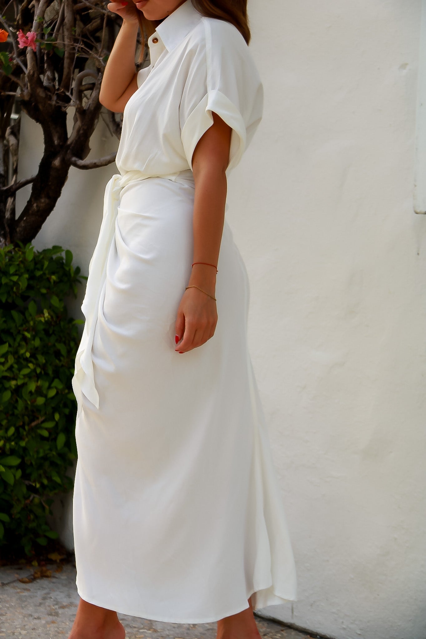 Ivy Tencel Tie-Waist Dress