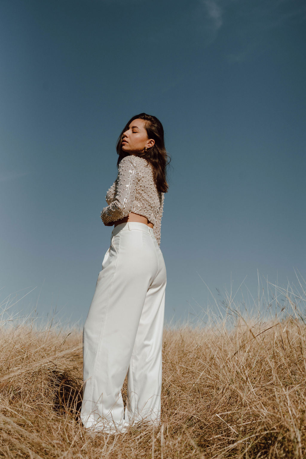 Perla Shoulder Pad Top