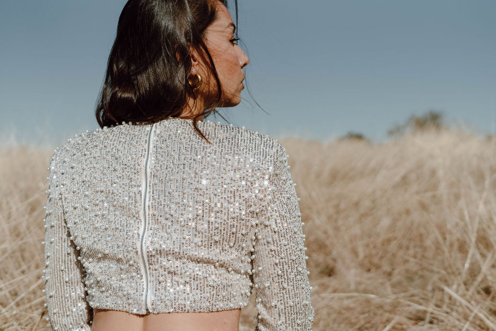 Perla Shoulder Pad Top