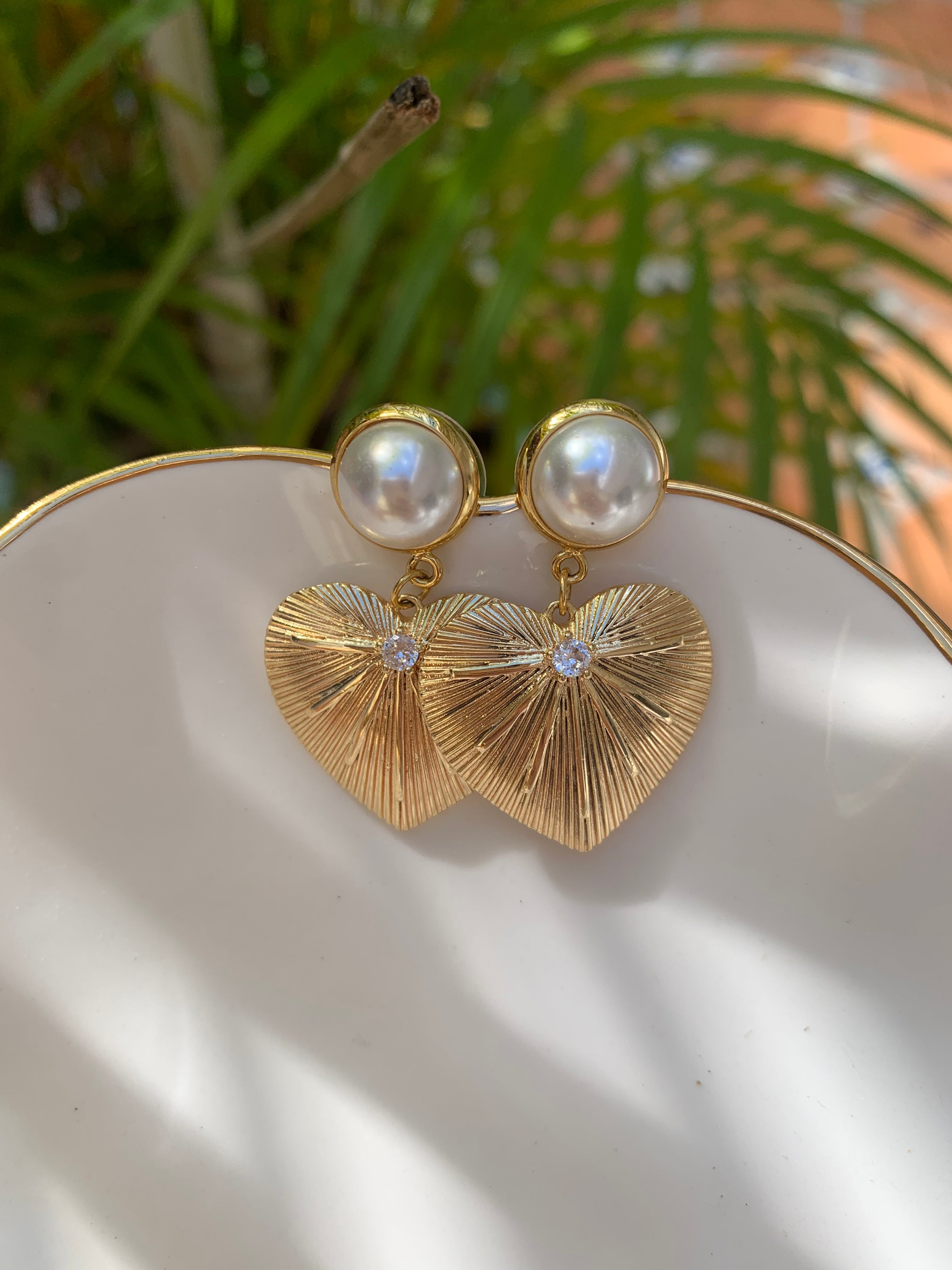 Palm Heart Earrings