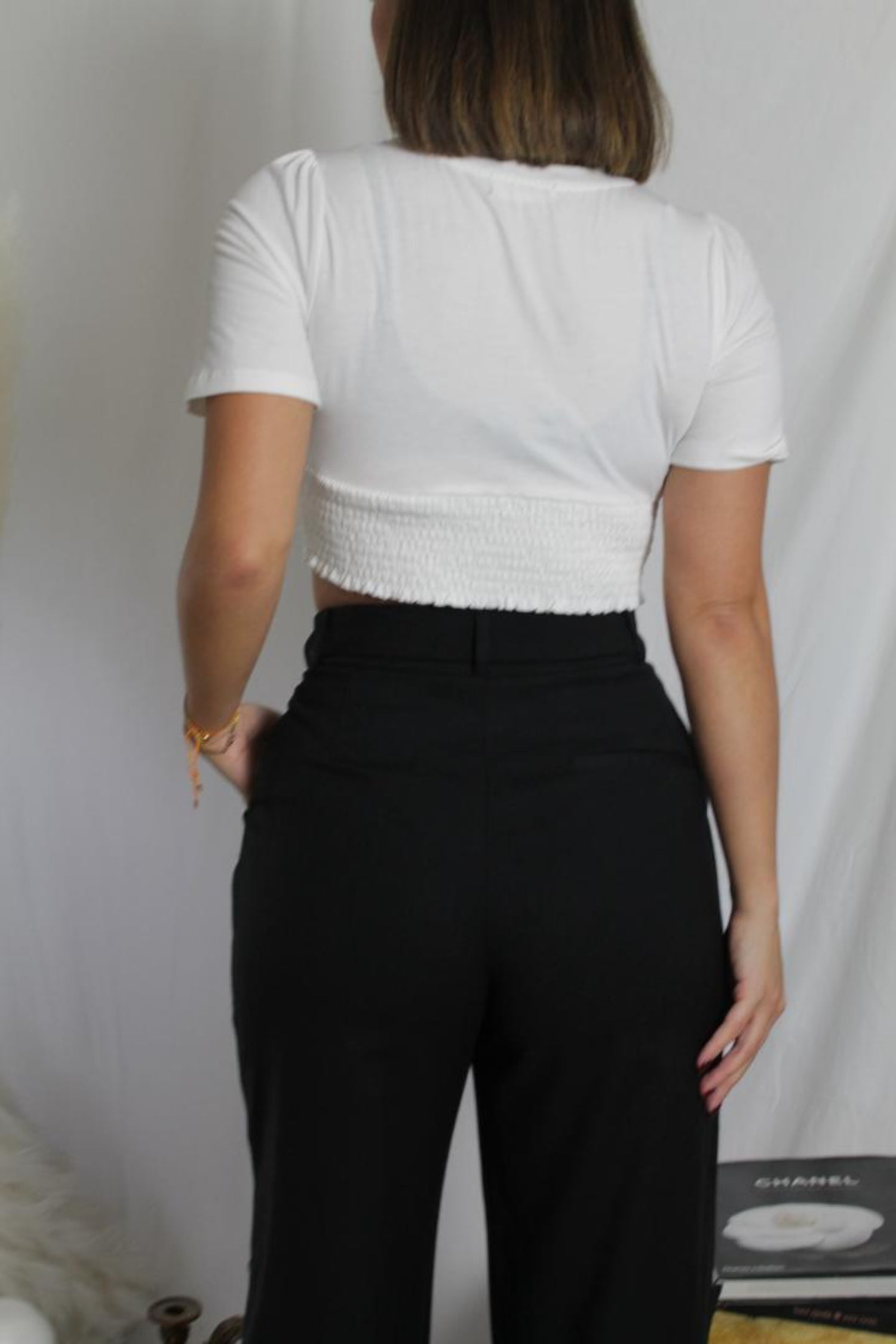 Leila Bustier Crop Tee