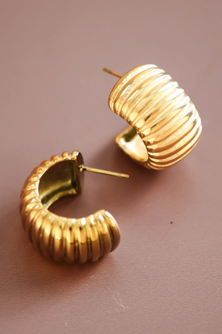 Crescent Hoop Earrings