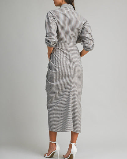 Striped Button Down Dress