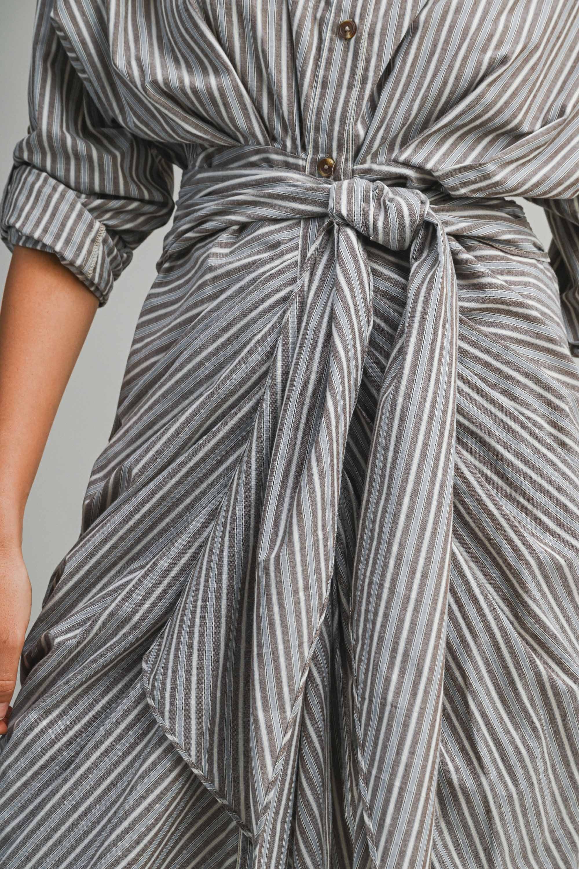 Striped Button Down Dress