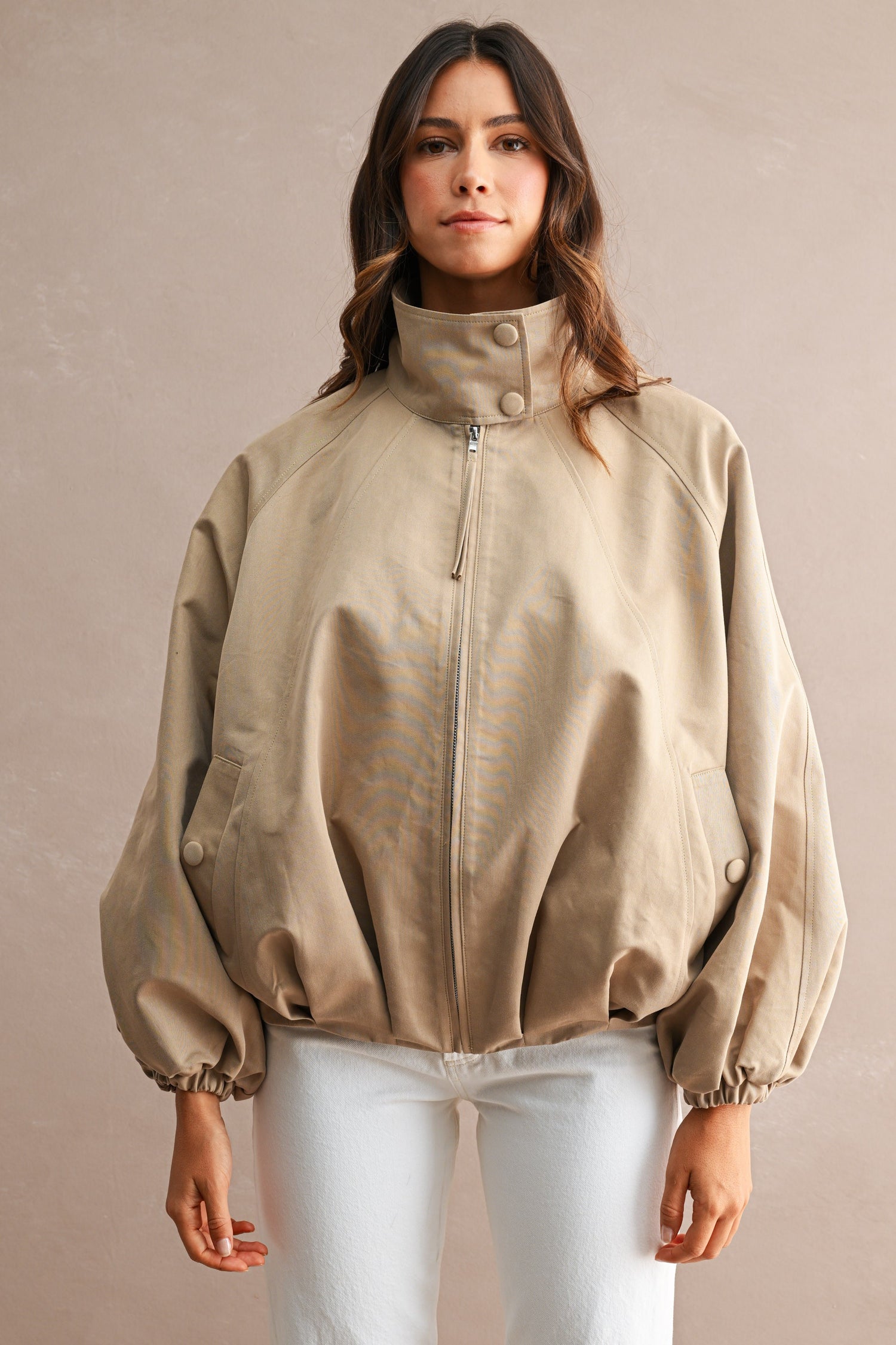 Funnel Neck Utility Jacket