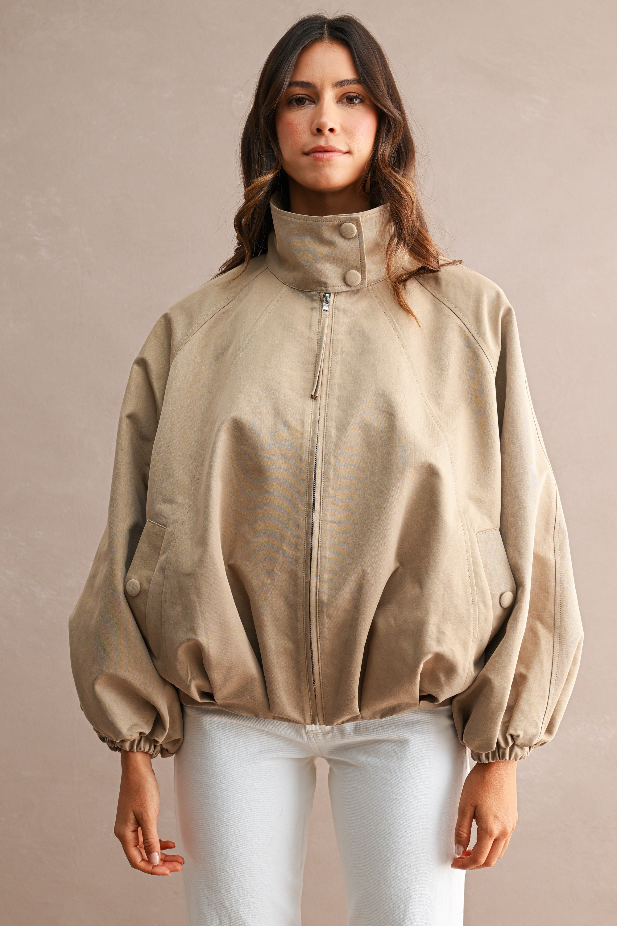 Funnel Neck Utility Jacket