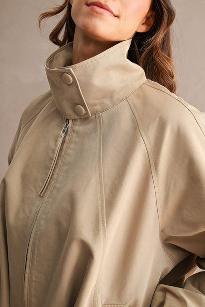 Funnel Neck Utility Jacket