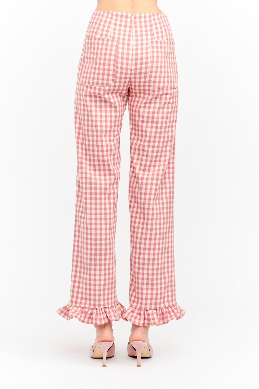 Paloma Gingham Ruffle Pant