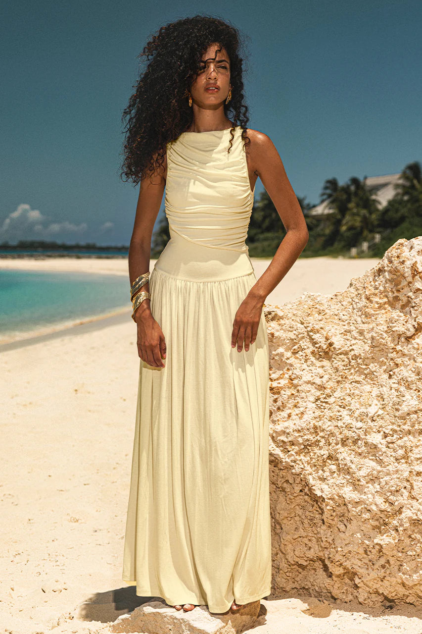 Nalla Maxi Dress Butter Yellow