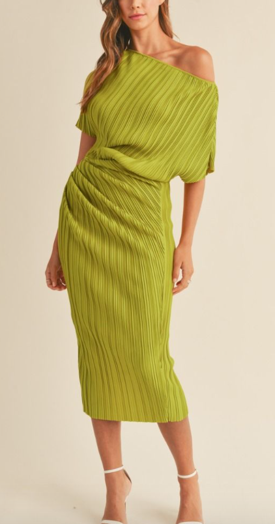 Aya Pleated Dress