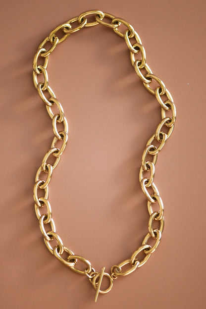 18k Gold Waterproof Stainless Steel Chain Necklace