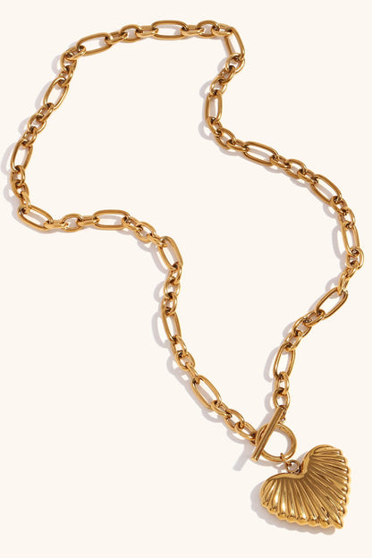 Heart Link Chain Necklace