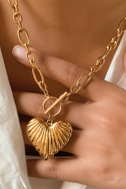 Heart Link Chain Necklace