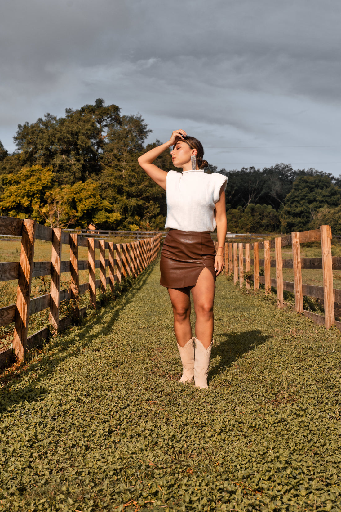 Tessa Faux Leather Skirt