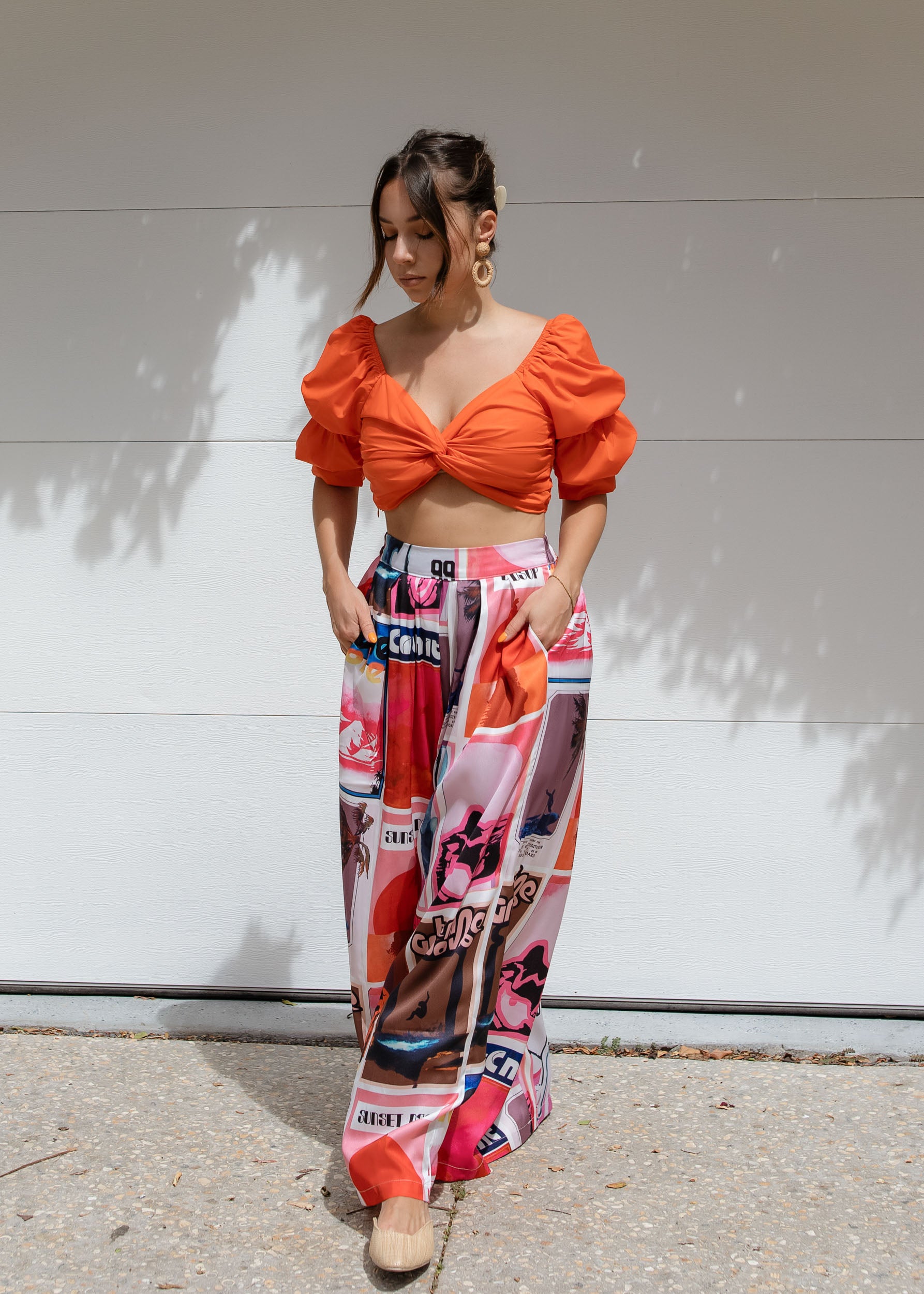 Cabana Puff Sleeve Top