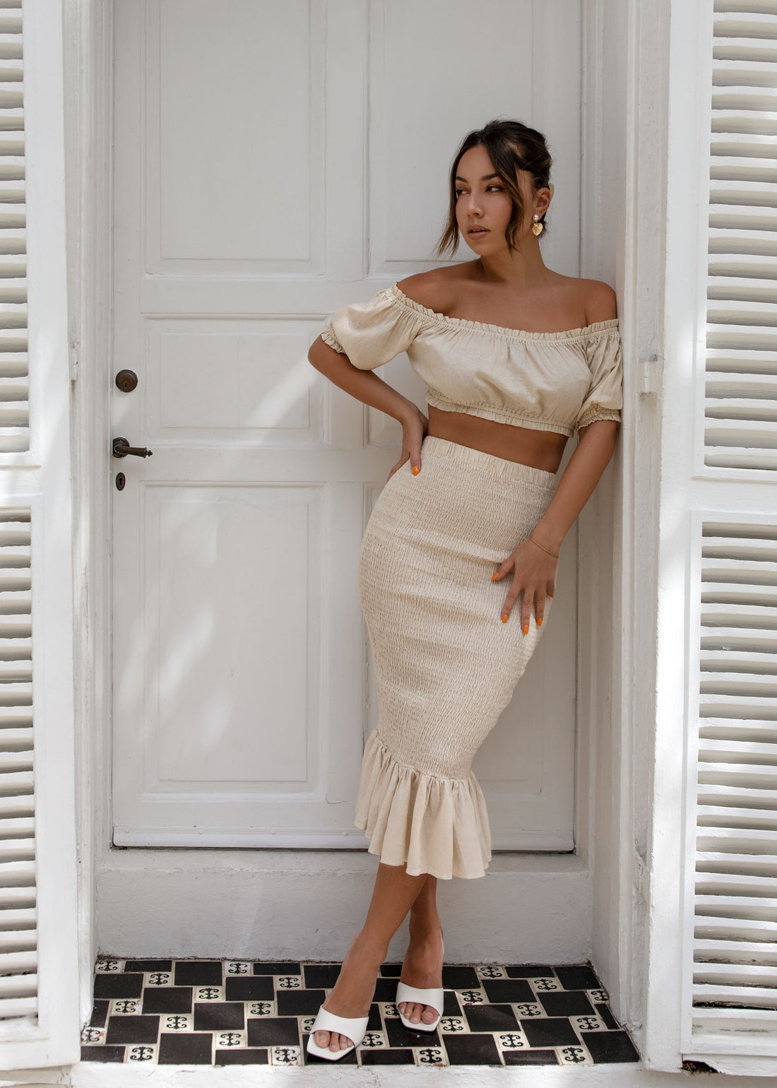 Bali Skirt + Top Smocked Set