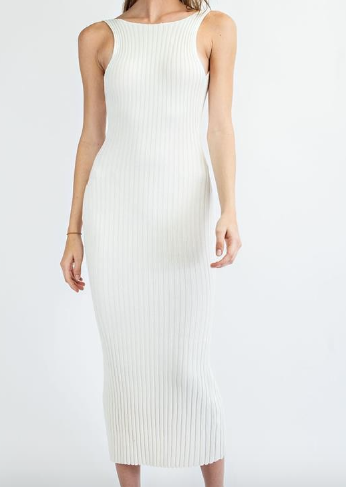 Paris Open Back Knit Dress