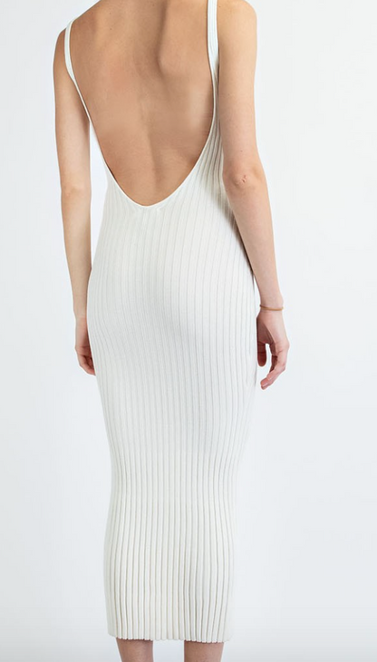 Paris Open Back Knit Dress – Coveted Club